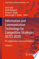 Information and Communication Technology for Competitive Strategies (ICTCS 2020) : ICT: Applications and Social Interfaces /