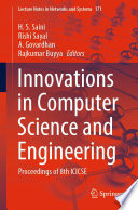 Innovations in Computer Science and Engineering : Proceedings of 8th ICICSE /