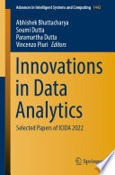Innovations in Data Analytics : Selected Papers of ICIDA 2022 /
