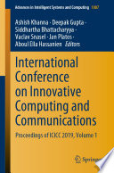 International Conference on Innovative Computing and Communications : Proceedings of ICICC 2019, Volume 1 /