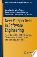 New Perspectives in Software Engineering : Proceedings of the 10th International Conference on Software Process Improvement (CIMPS 2021) /
