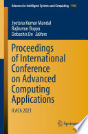 Proceedings of International Conference on Advanced Computing Applications : ICACA 2021 /