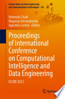 Proceedings of International Conference on Computational Intelligence and Data Engineering : ICCIDE 2022 /