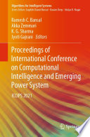 Proceedings of International Conference on Computational Intelligence and Emerging Power System : ICCIPS 2021 /