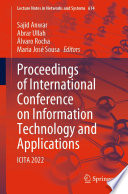 Proceedings of International Conference on Information Technology and Applications : ICITA 2022 /