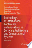 Proceedings of International Conference on Innovations in Software Architecture and Computational Systems : ISACS 2021 /