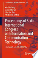 Proceedings of Sixth International Congress on Information and Communication Technology : ICICT 2021, London, Volume 2 /