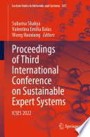 Proceedings of Third International Conference on Sustainable Expert Systems  : ICSES 2022 /
