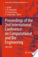 Proceedings of the 2nd International Conference on Computational and Bio Engineering  : CBE 2020 /