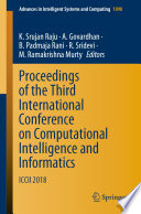 Proceedings of the Third International Conference on Computational Intelligence and Informatics  : ICCII 2018 /