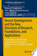 Recent Developments and the New Directions of Research, Foundations, and Applications : Selected Papers of the 8th World Conference on Soft Computing, February 03-05, 2022, Baku, Azerbaijan, Vol. II /