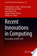 Recent Innovations in Computing : Proceedings of ICRIC 2020 /