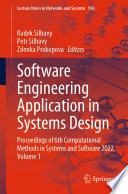 Software Engineering Application in Systems Design : Proceedings of 6th Computational Methods in Systems and Software 2022, Volume 1 /