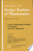 Current mathematical problems of mechanics and their applications /