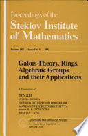 Galois theory, rings, algebraic groups and their applications : collection of papers.