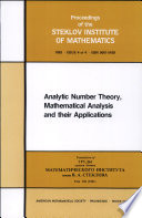 Analytic number theory, mathematical analysis and their applications : collection of papers dedicated to Academician Ivan Matveevich Vinogradov on his ninetieth birthday /