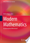 Modern Mathematics : An International Movement? /