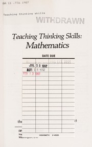 Teaching thinking skills : mathematics /