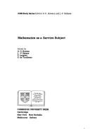 Mathematics as a service subject /