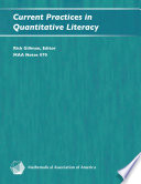 Current practices in quantitative literacy /