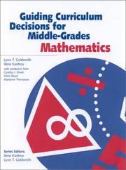Guiding curriculum decisions for middle-grades mathematics /