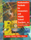 Mathematics methods for elementary and middle school teachers.
