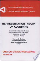 Representation theory of algebras : Seventh International Conference on Representations of Algebras, August 22-26, 1994, Cocoyoc, Mexico /