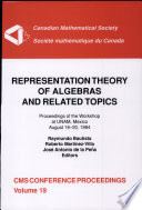 Representation theory of algebras and related topics : proceedings of the workshop at UNAM, Mexico, August 16-20, 1994 /