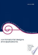 Combinatorial designs and applications /