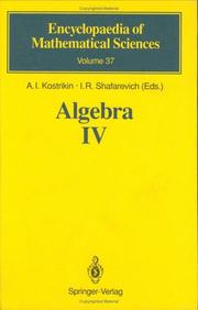 Algebra IV : infinite groups, linear groups : with 9 figures /