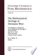 The mathematical heritage of Hermann Weyl /