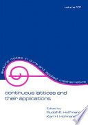 Continuous lattices and their applications /