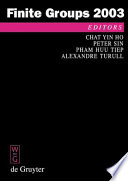 Finite Groups 2003 : proceedings of the Gainesville conference on finite groups, March 6-12, 2003 /