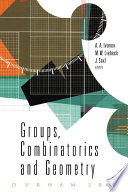 Groups, combinatorics & geometry : Durham, 2001 /