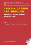 Abelian groups and modules : proceedings of the Udine conference, Udine, April 9-14, 1984 /