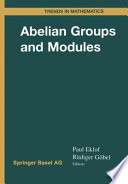 Abelian groups and modules : international conference in Dublin, August 10-14, 1998 /
