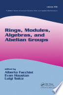 Rings, modules, algebras and abelian groups : proceedings of the algebra conference--Venezia /