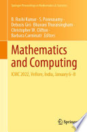 Mathematics and Computing : ICMC 2022, Vellore, India, January 6-8 /