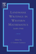 Landmark writings in Western mathematics 1640-1940 /