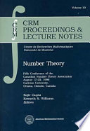 Number theory : Fifth Conference of the Canadian Number Theory Association, August 17-22, 1996, Carleton University, Ottawa, Ontario, Canada /