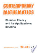 Number theory and its applications in China /