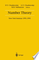 Number theory : New York seminar, 1991-1995 /