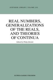 Real numbers, generalizations of the reals, and theories of continua /