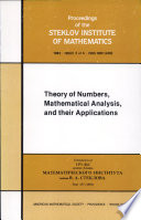 Theory of numbers, mathematical analysis, and their applications : collection of papers dedicated to Academician Ivan Matveevich Vinogradov on his ninetieth birthday /