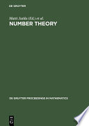 Number theory : proceedings of the Turku Symposium on Number Theory in Memory of Kustaa Inkeri, May 31-June 4, 1999 /