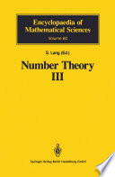 Number theory III : diophantine geometry /