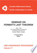 Seminar on Fermat's last theorem : 1993-1994, the Fields Institute for Research in the Mathematical Sciences, Toronto, Ontario, Canada /