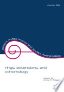 Rings, extensions, and cohomology : proceedings of the conference on the occasion of the retirement of Daniel Zelinsky /