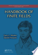 Handbook of finite fields /