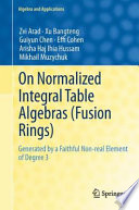 On normalized integral table algebras (fusion rings) : generated by a faithful non-real element of degree 3 /